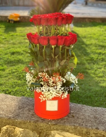 Luxury Flower Box 18 compleanno